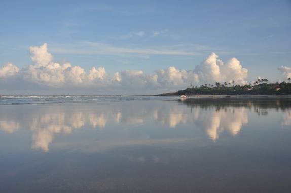 Início da caminhada para Tatajuba, bem cedinho, em Jericoacoara - CE